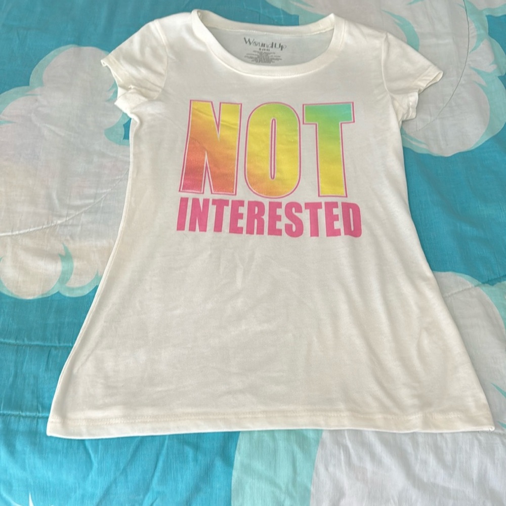 Wound Up Not interested short sleeve shirt